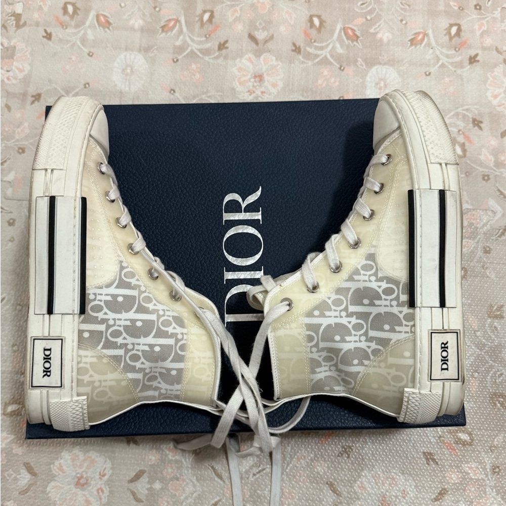 Dior high top sneakers in size 37